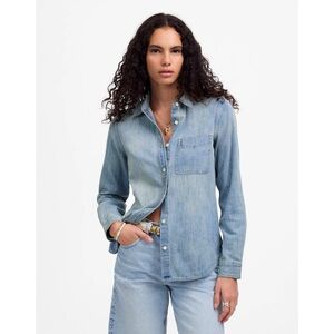 NWT MADEWELL Shrunken Denim Shirt in Kelleyville Wash
